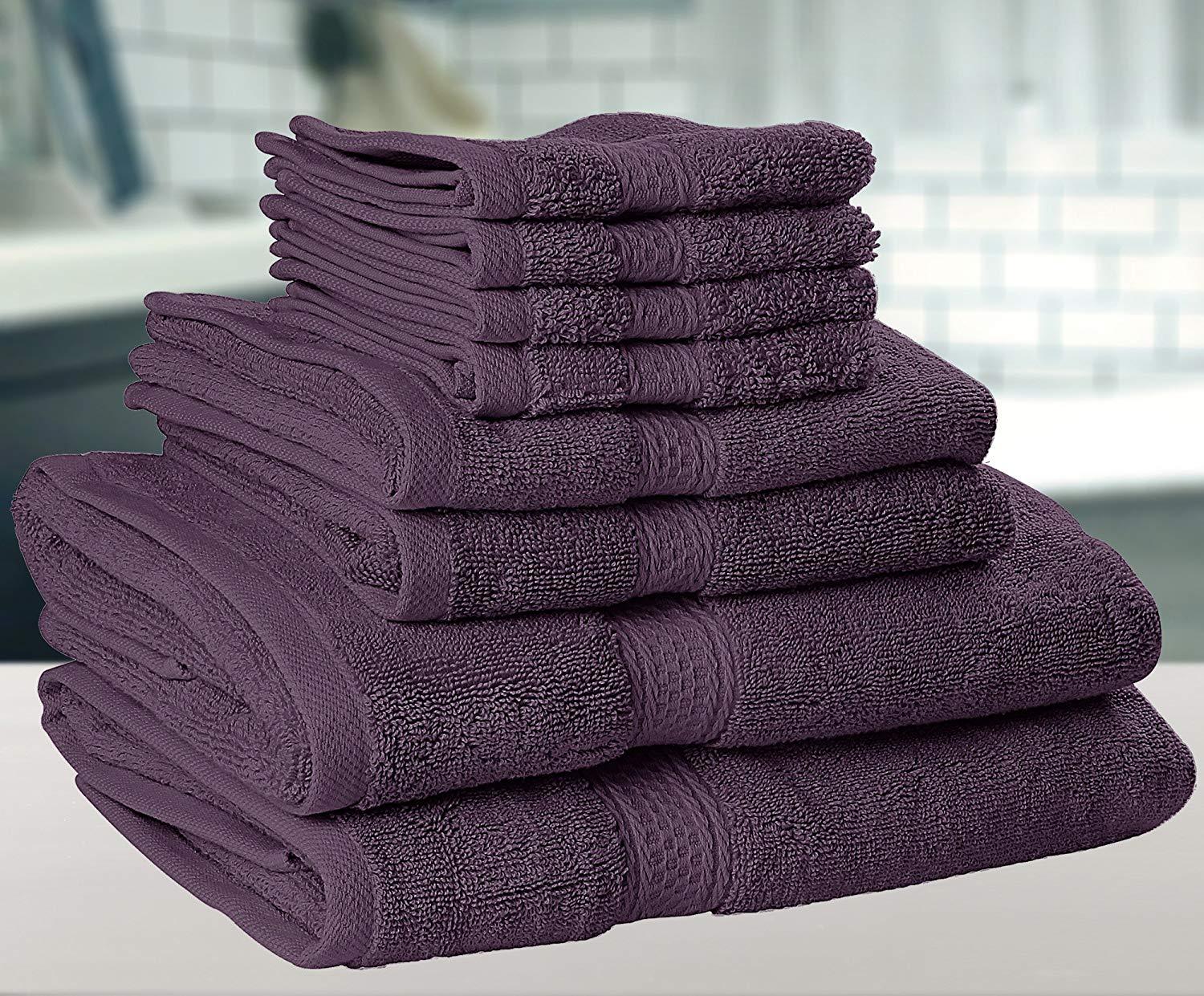 Bath Towel Sets - Soft & Plush Egyptian Cotton